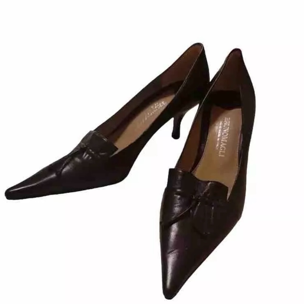 Bruno Magli Brown Leather Heels